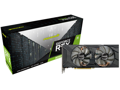 Card đồ hoạ Manli GeForce RTX™ 3050 8GB Nebula Twin