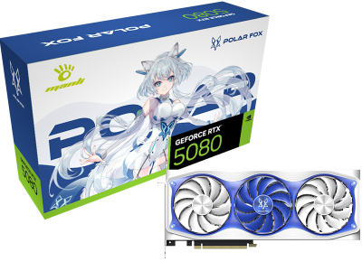 Card đồ hoạ Manli Polar Fox GeForce RTX 5080 OC 16GB GDDR7